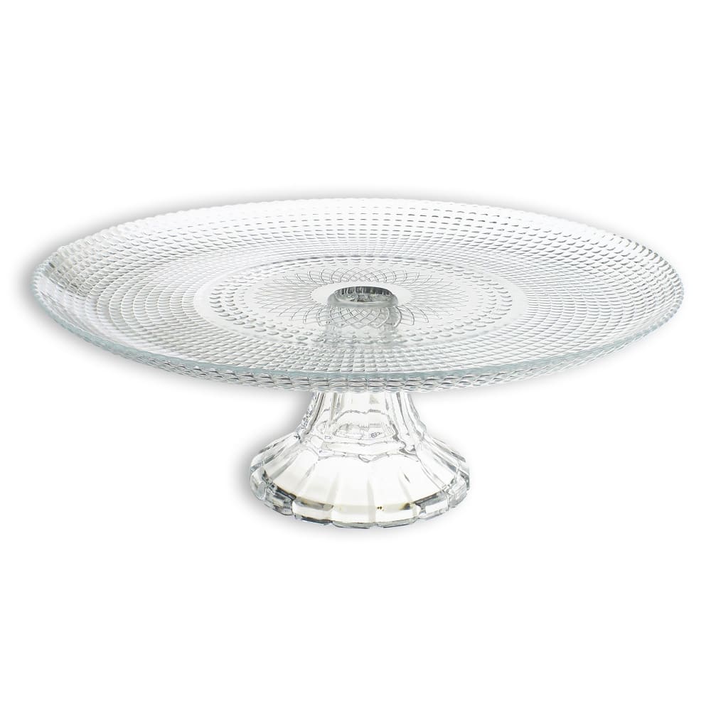 Plat sur pied en verre 30cm