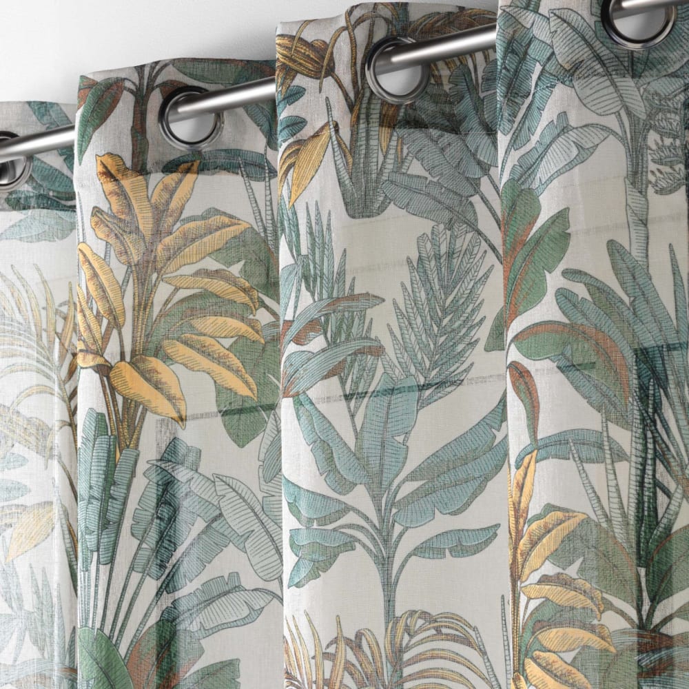 Vorhang Leinen-Effekt Dschungel - Maisons Du Monde