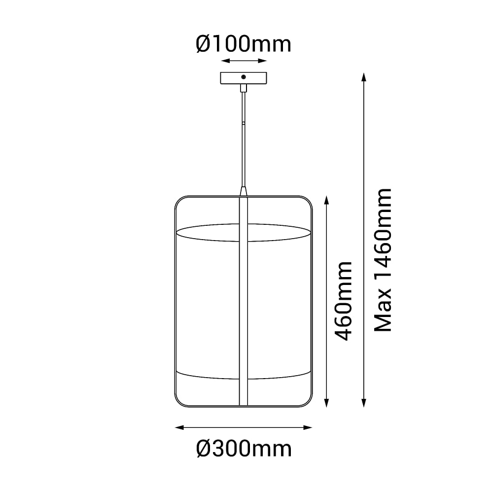 Suspension luminaire textile et bambou ip20 1xe27 — vue 4