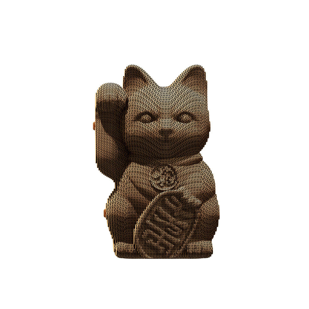 Puzzle 3d lucky cat en carton naturel - Maisons du Monde