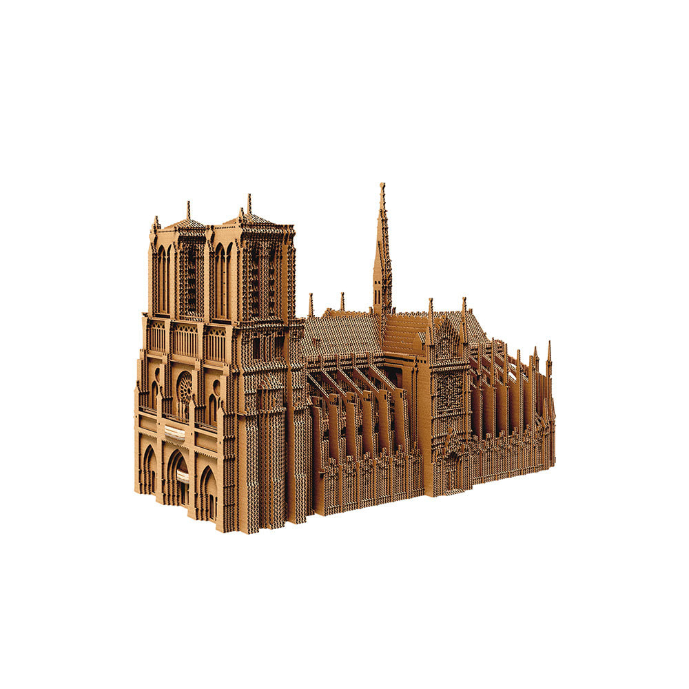 Puzzle 3d notre dame de paris en carton naturel