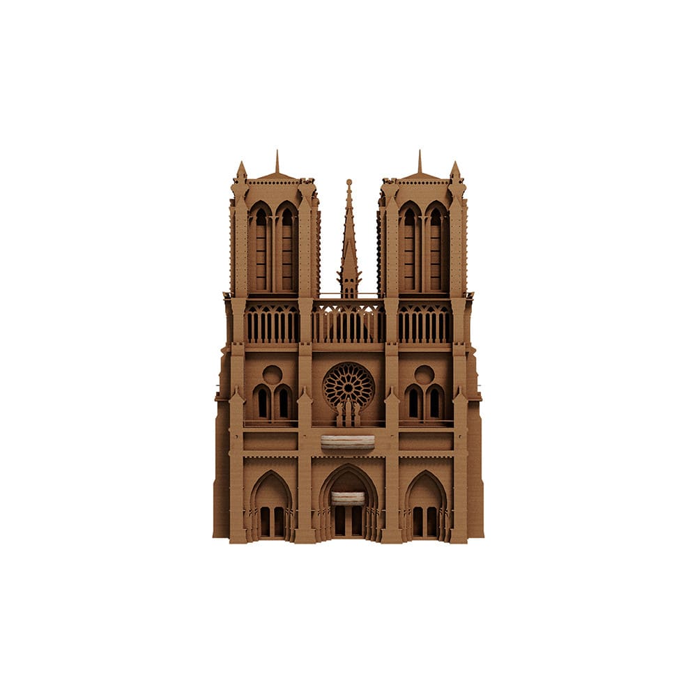 Puzzle 3d notre dame de paris en carton naturel - Maisons du Monde