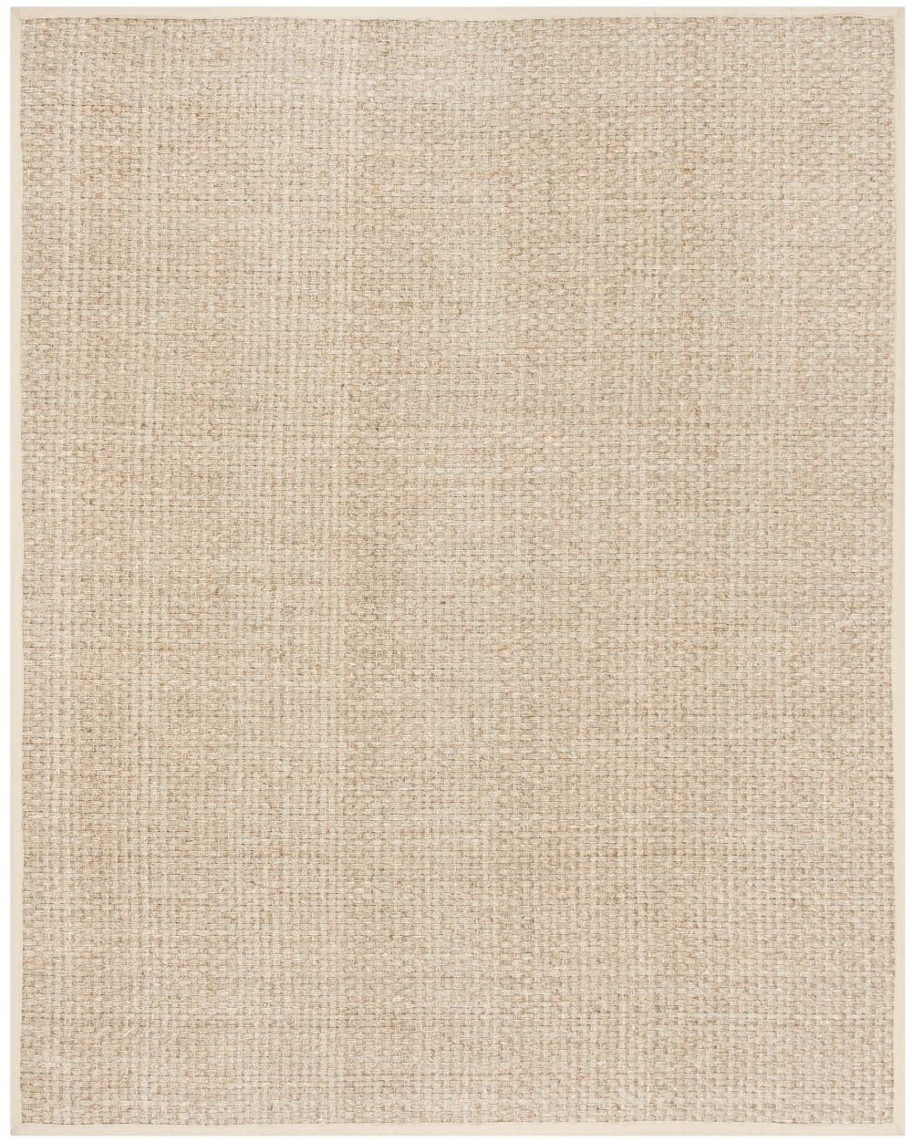 Tapis fibre naturelle en herbiers marins beige, 244 x 305 cm