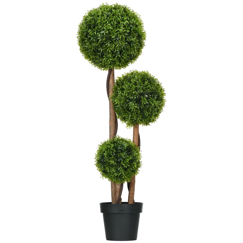 Buis artificiel topiaire - pot