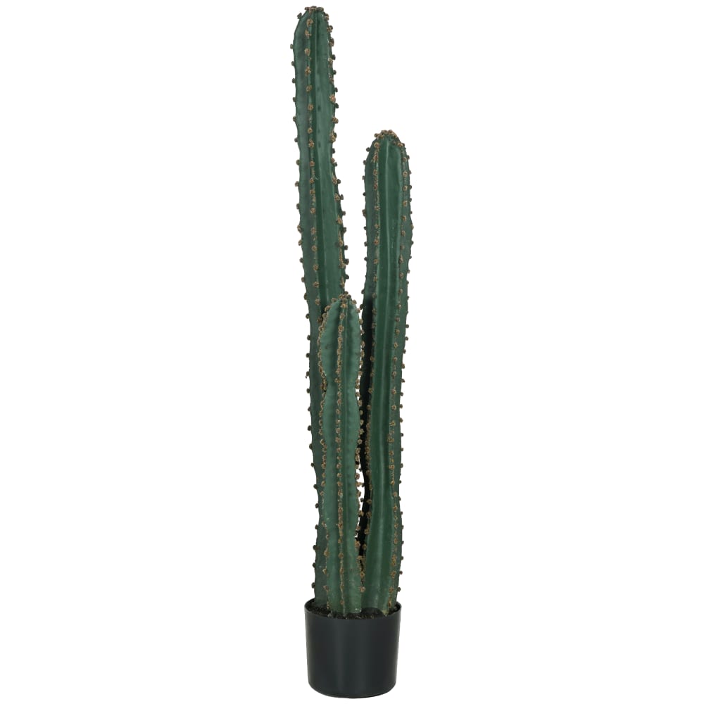 Cactus artificiel grand réalisme taille dim. Ø 18 x 120h cm vert — Beyit