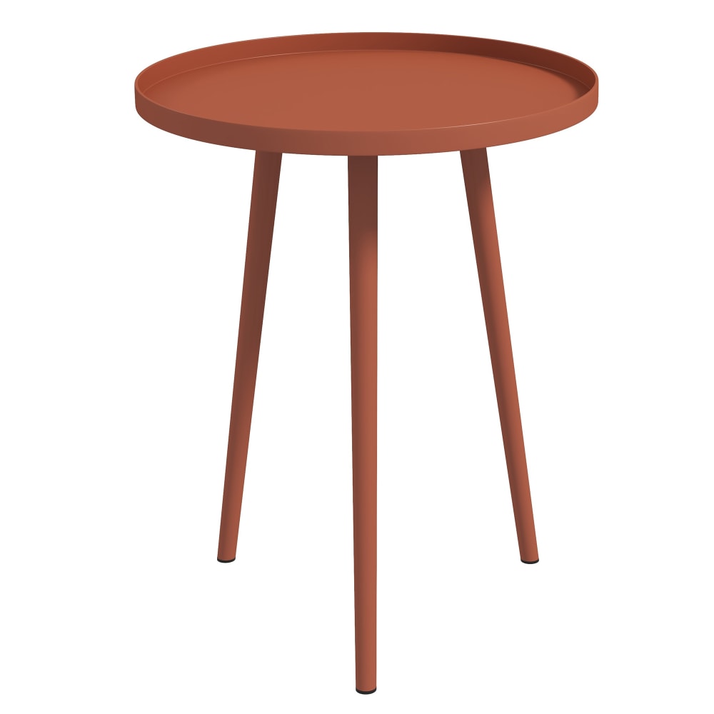 Table basse de jardin d'appoint design scandinave Ø 40 x 50H cm acier