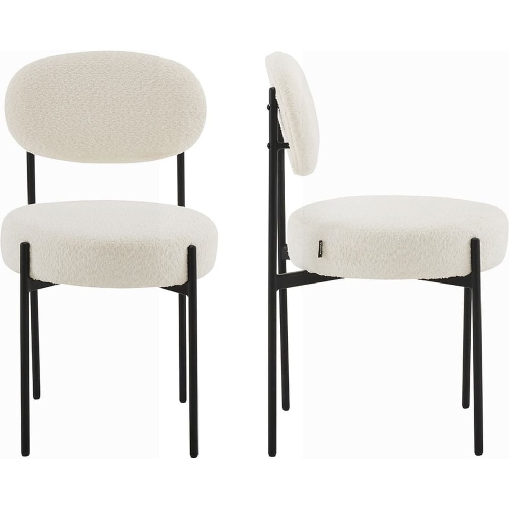 Lot de 2 chaises en tissu