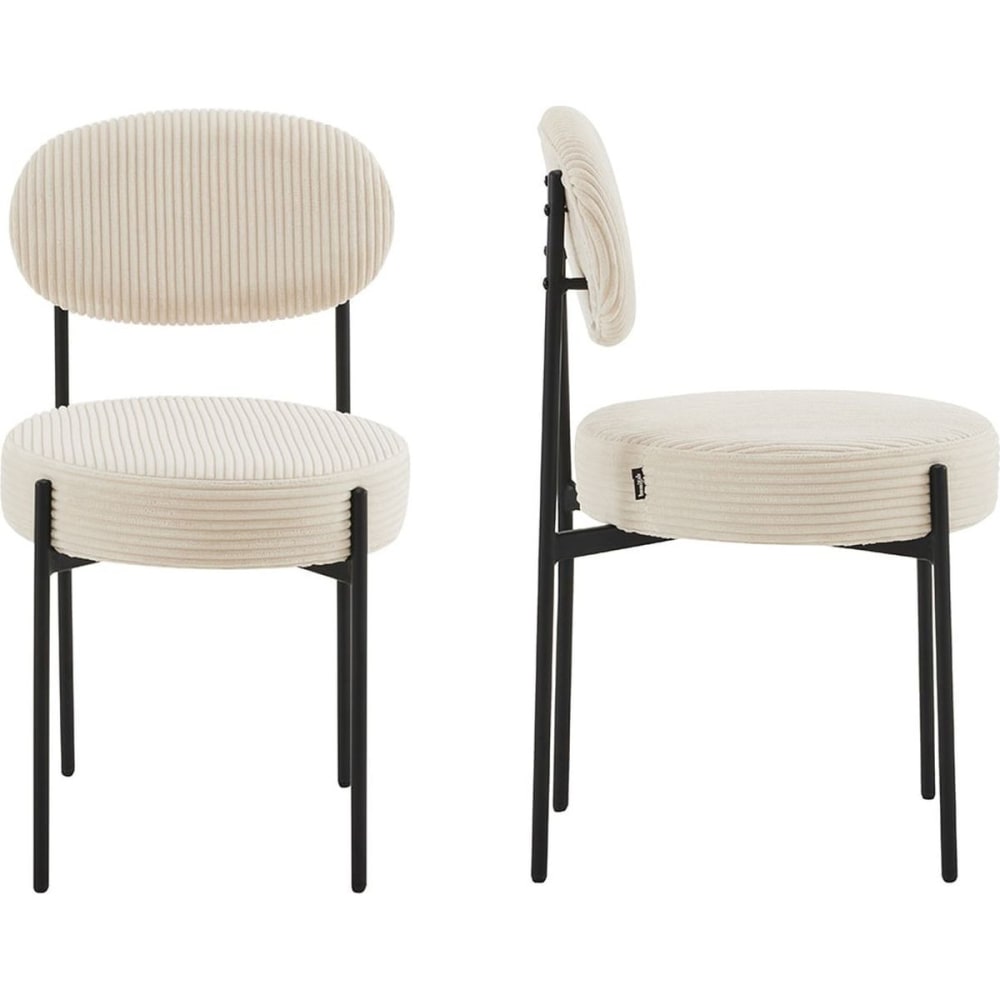 Lot de 2 chaises en velours