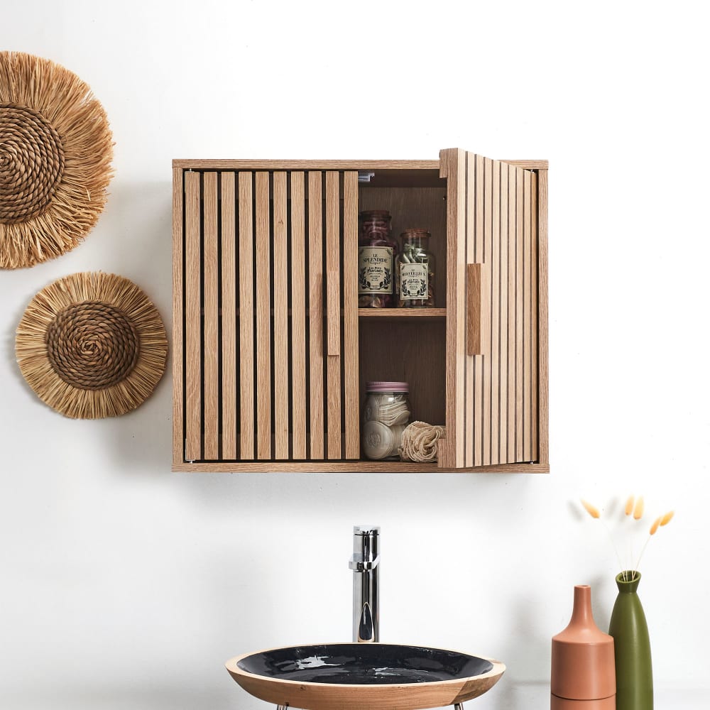 Armoire murale 2 portes coloris naturel - Maisons du Monde