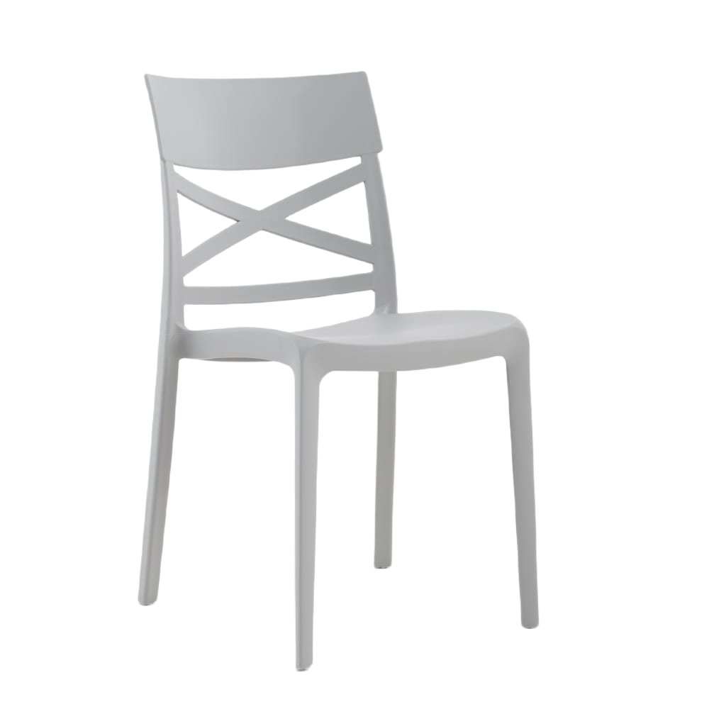 Lot de 4 chaises empilables