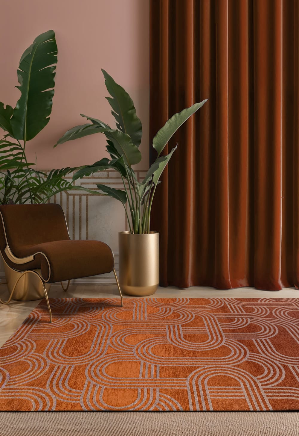 Tapis de salon moderne - plat