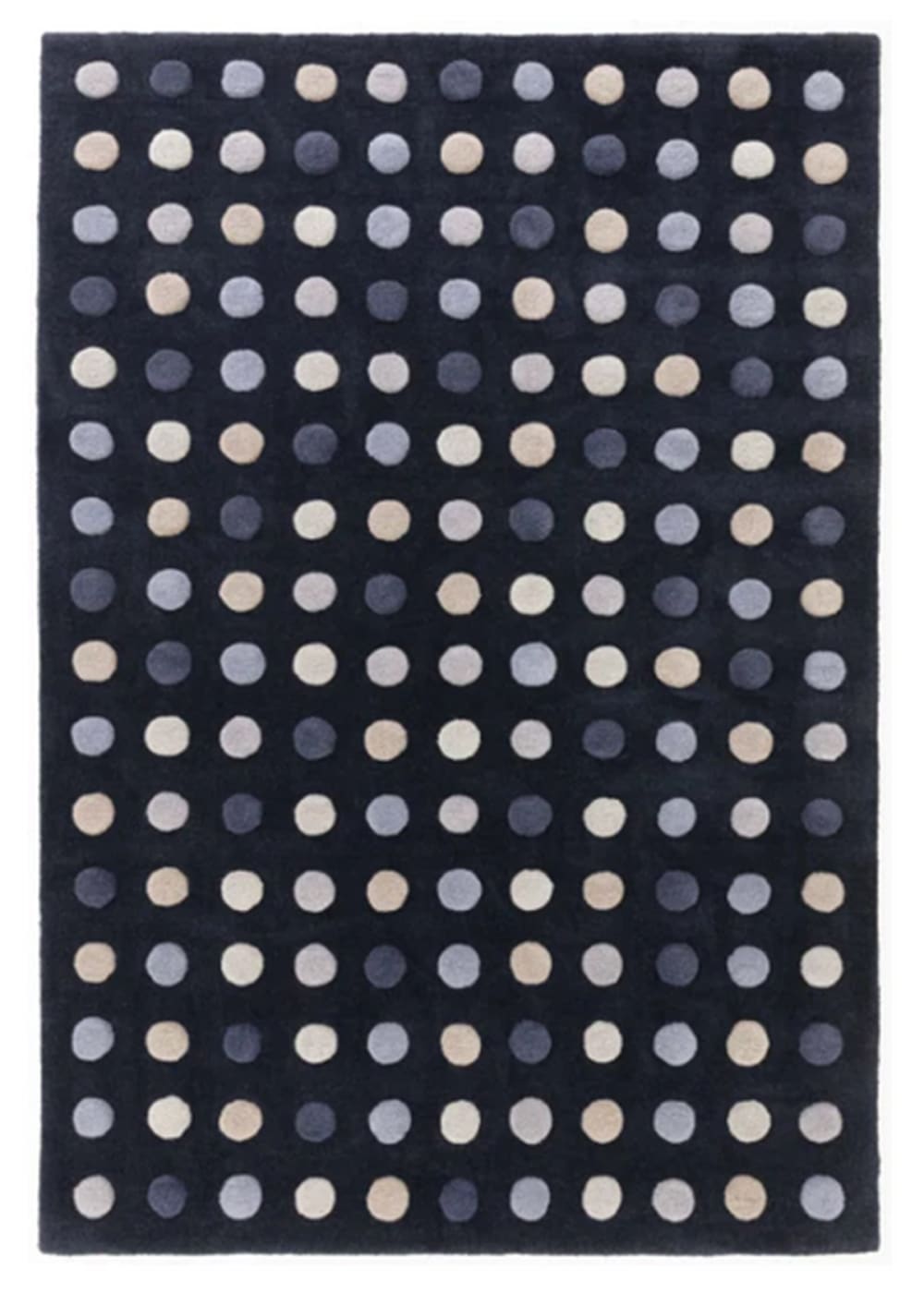 Tapis de salon moderne - bleu