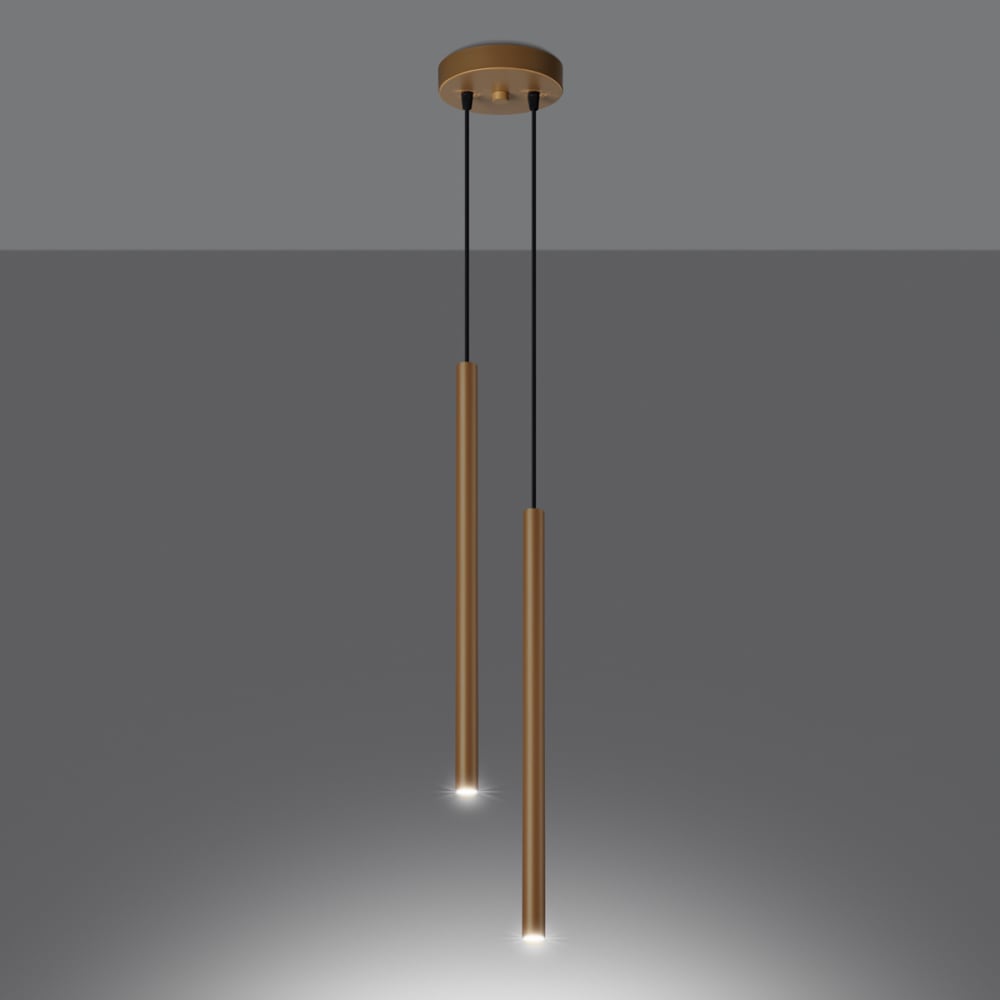 Suspension Acier Doré G9 2 Pastelo — vue 4