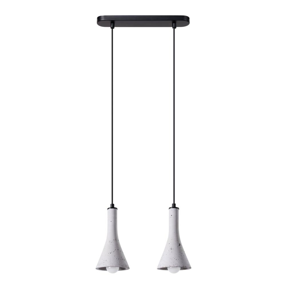 Sollux Lighting Pendelleuchten aus Beton in grau style classic chic - Beton