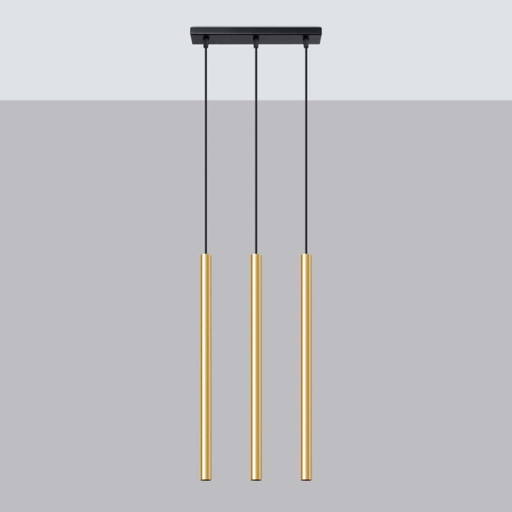 Suspension Acier Éclat Doré G9 3 Pastelo Line — vue 3