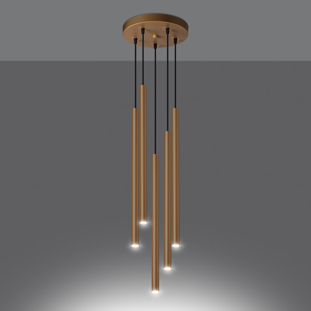Suspension Acier Doré G9 5 Pastelo — vue 4