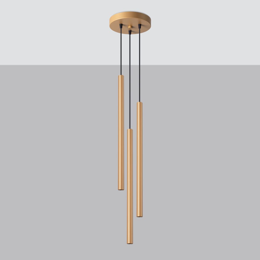 Suspension Acier Doré G9 3 Pastelo — vue 3
