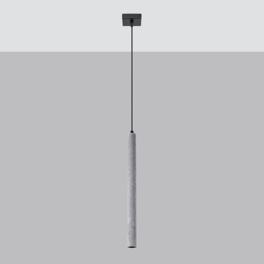 Suspension tube en béton, gris L: 3,5cm — vue 4