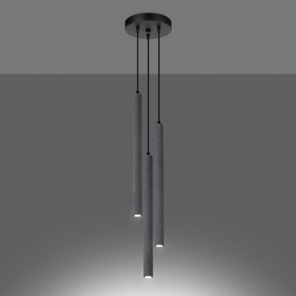 Suspension Béton Gris G9 3 Pastelo — vue 4