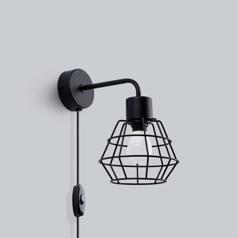 Applique Acier Noir E14 1 Suba - Maisons du Monde