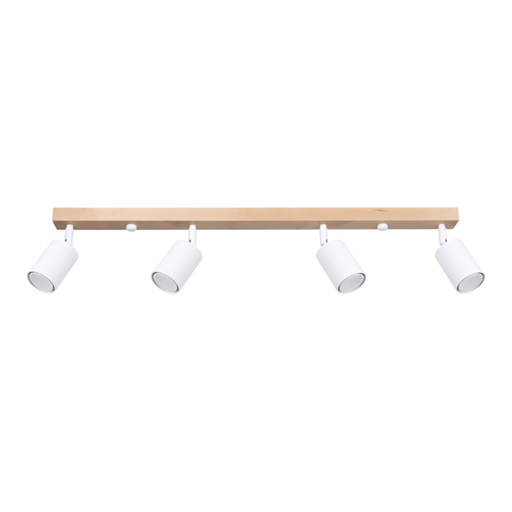 Sollux Lighting Deckenlampen aus Stahl/Holz in weißes Holz style classic chic Braun Stahl