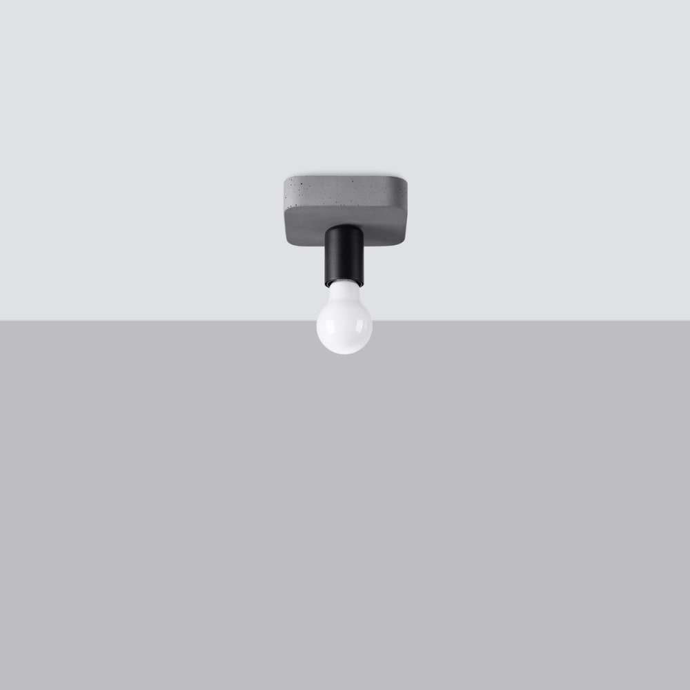 Plafonnier béton gris h 10 cm - Maisons du Monde