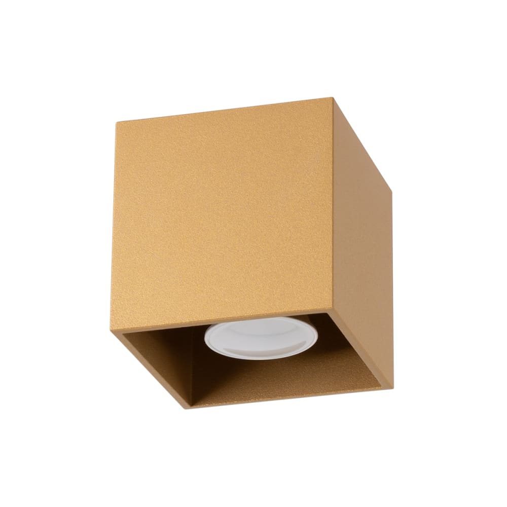lampara de techo dorado acero alt 10 cm