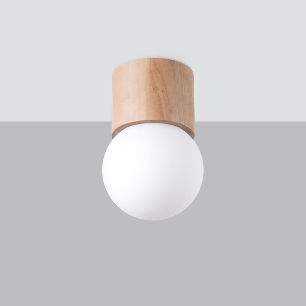 Plafonnier Bois Bois Naturel G9 1 Boomo 8 — vue 3