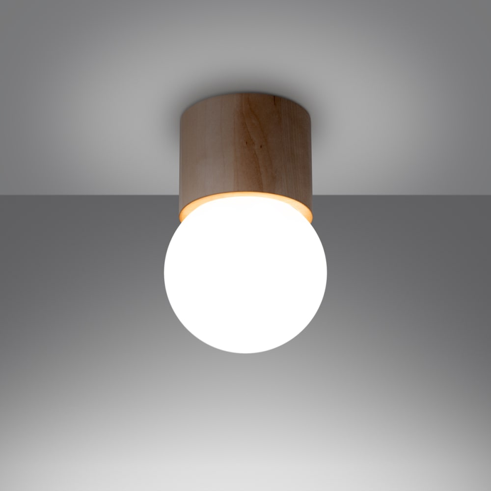 Plafonnier Bois Bois Naturel G9 1 Boomo 8 — vue 4