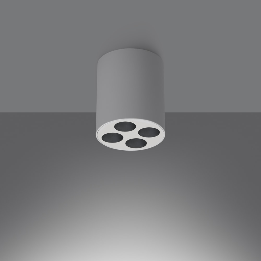 Plafonnier Aluminium Blanc LED 4 Zoe — vue 4