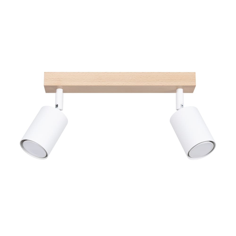 lampara de techo madera blanca aceromadera alt 18 cm