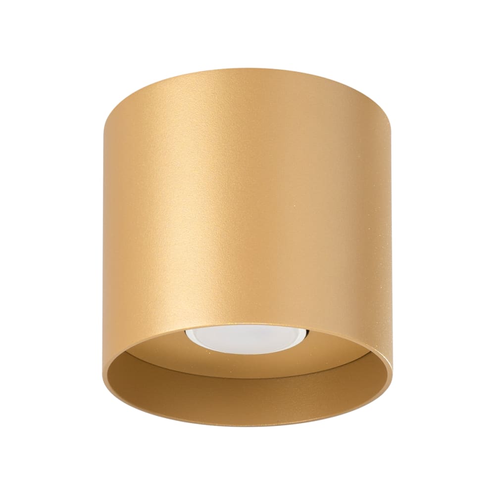 Plafonnier Aluminium Doré GU10 1 Mika
