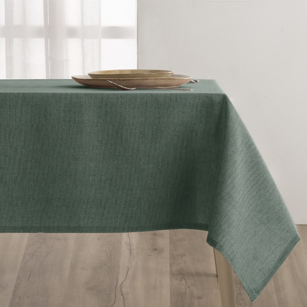 Nappe antitache en résine couleur Jade 140x140 cm