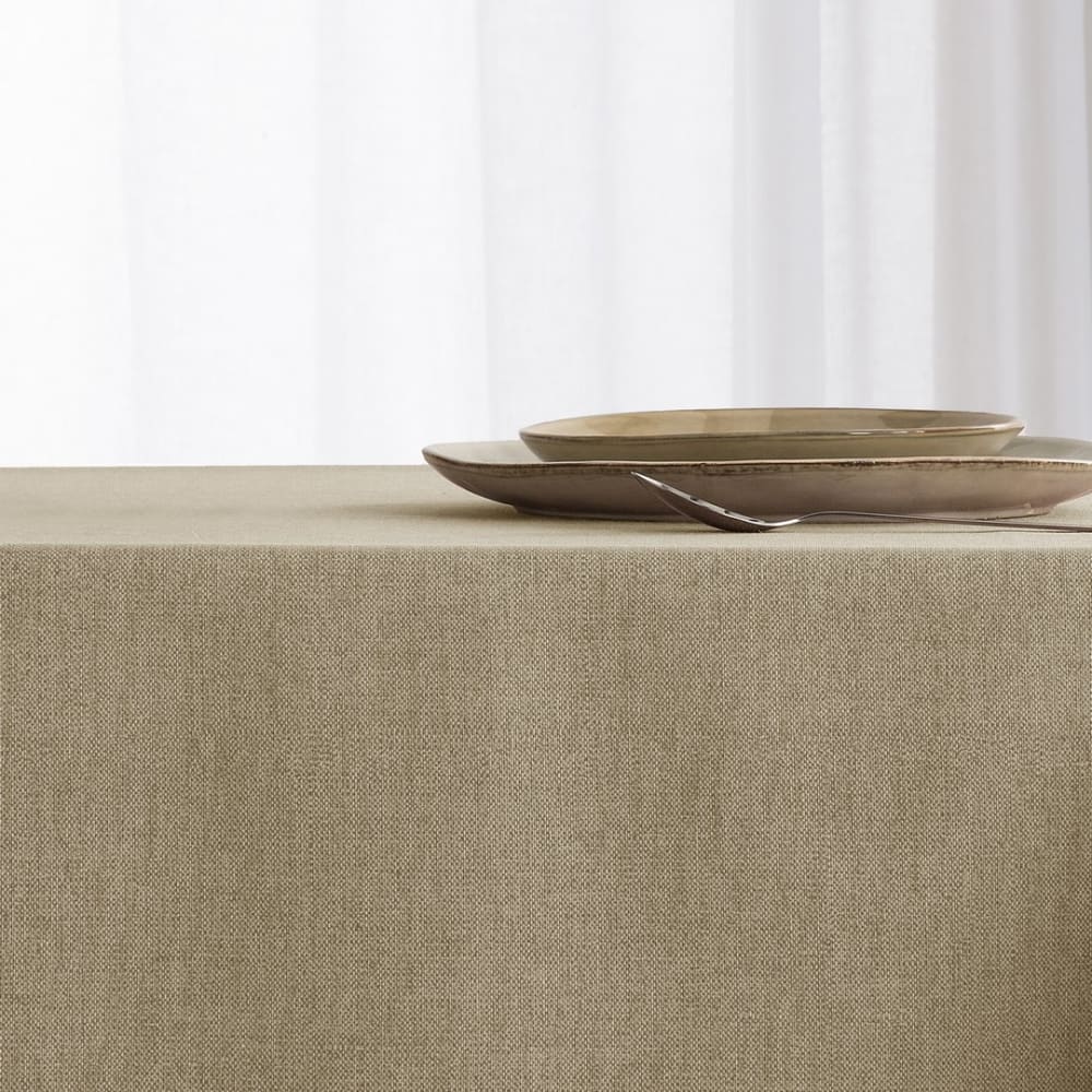 Nappe antitache enduite beige 140x200 cm - Maisons du Monde