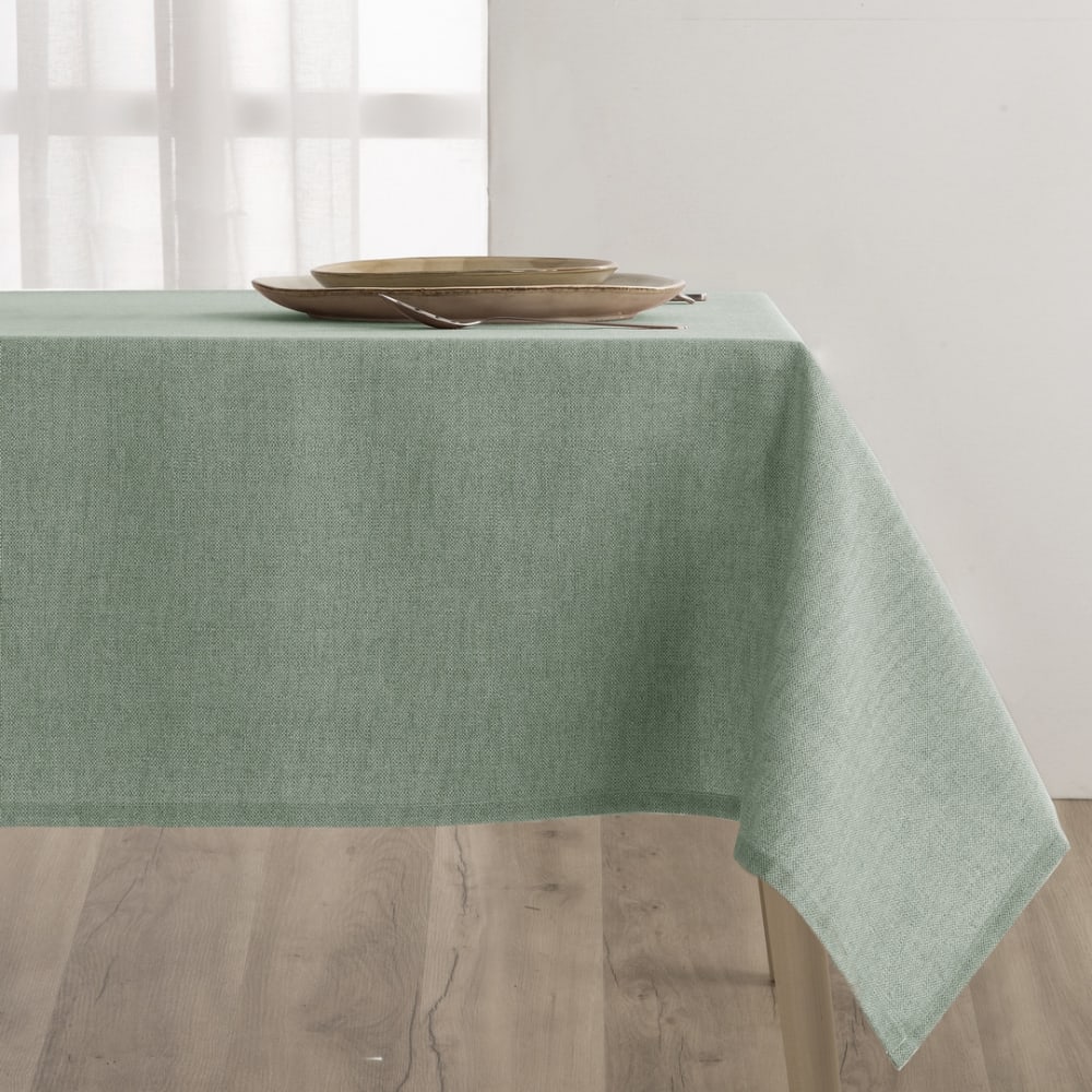 Nappe antitache en résine couleur Eau 140x200 cm