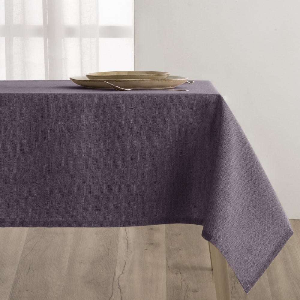 Nappe antitache en résine couleur Mauve 140x300 cm Nappe antitache en résine couleur Mauve 140x300 cm