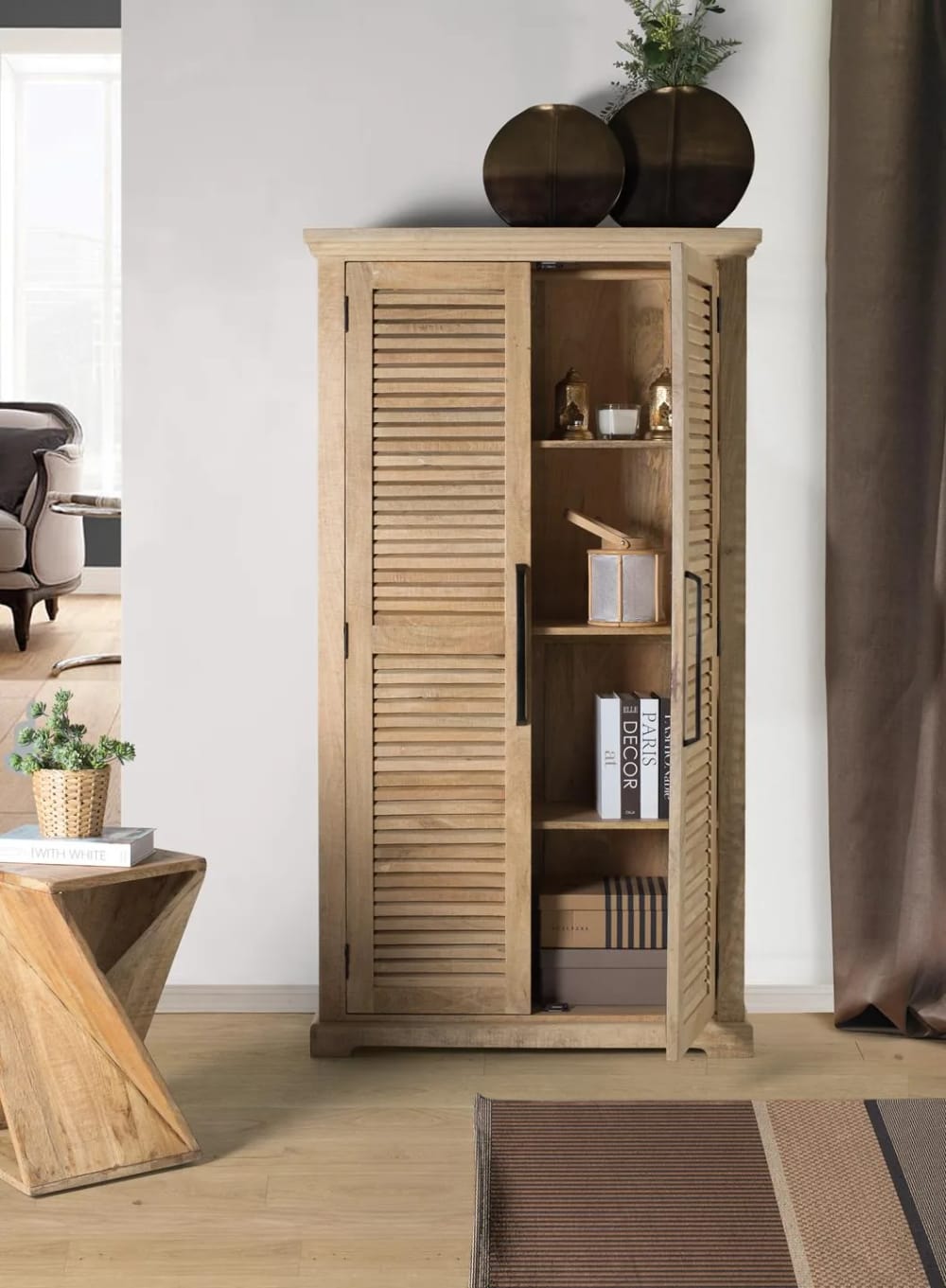 Armoire en manguier massif hauteur 180cm - Maisons du Monde