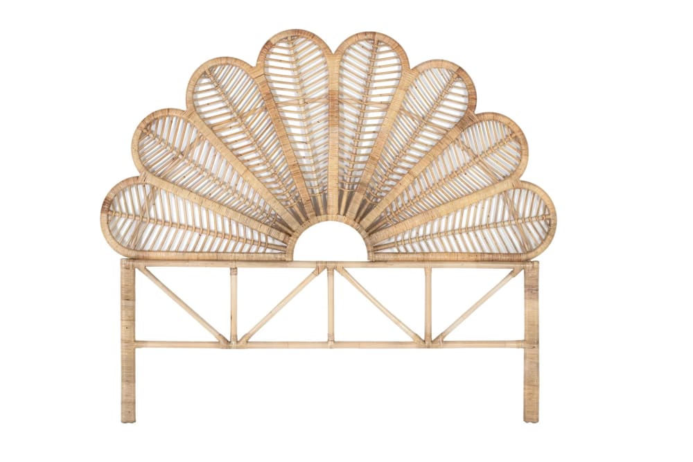 Tête de lit faite main en rotin naturel 200 cm Tête de lit faite main en rotin naturel 200 cm