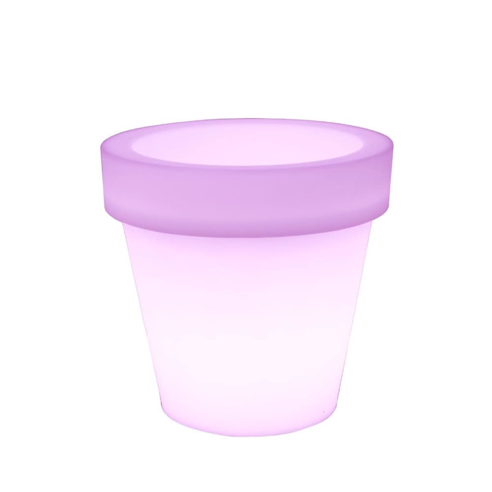 Newgarden Macetero redondo con luz y