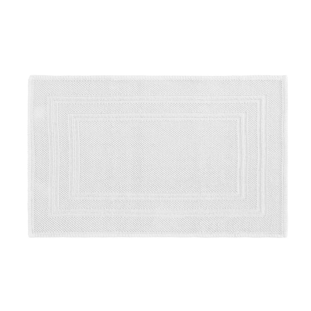 Sensei Maison Tapis en coton1350 g/m² blanc 60x100 cm Certifié Oeko-Tex