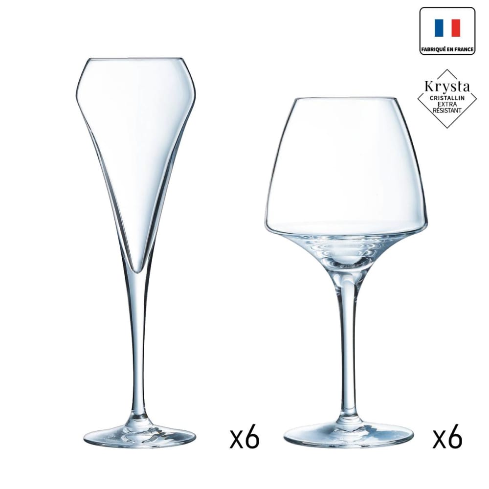 Ensemble verres à pied