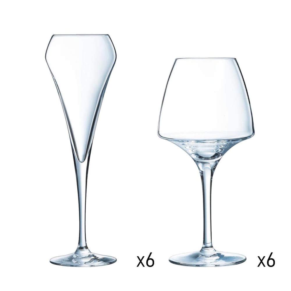 Ensemble verres à pied et flutes à champagne - Maisons du Monde