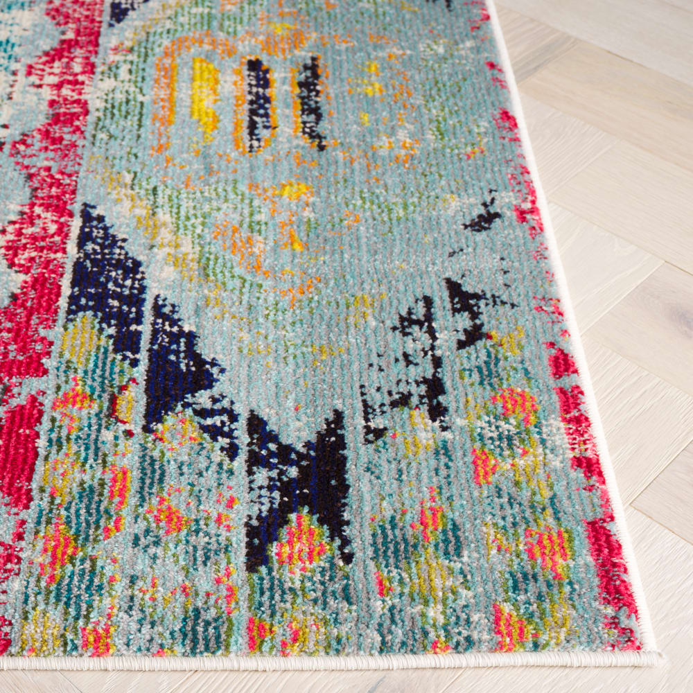 Tapis bohème chic en polypropylène multicolore, 61 x 91 cm — vue 4