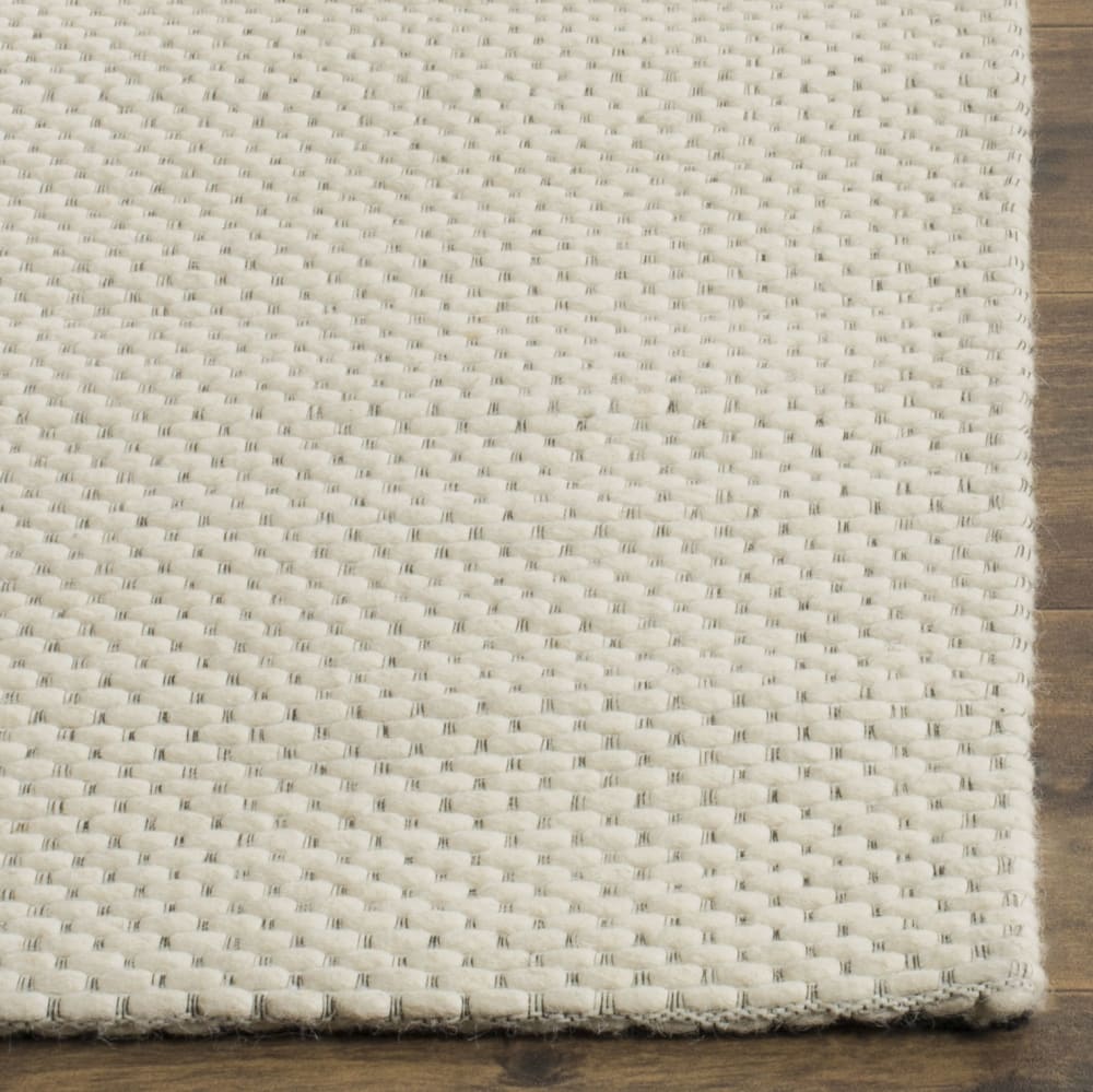 Tapis bohémien en laine blanc, 61 x 91 cm — vue 4