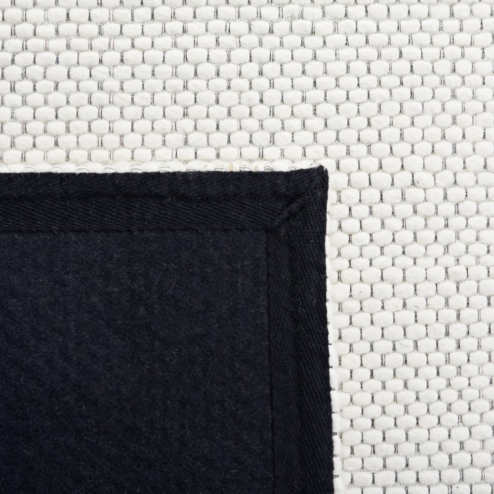 Tapis bohémien en laine blanc, 69 x 122 cm