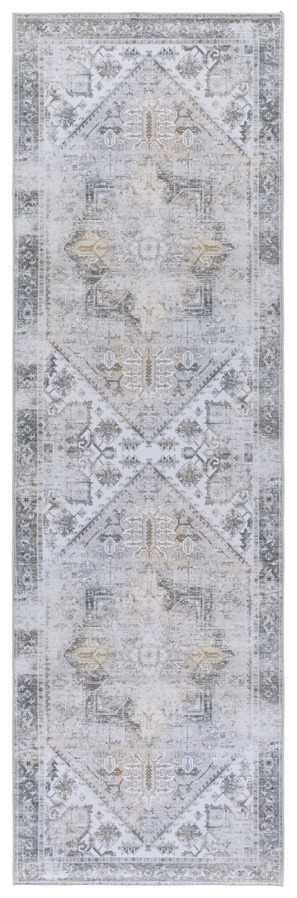 Safavieh Traditionell Polyester-Teppich in Beige/Grau, 76 x 244 cm style vintage Beige Pes - Polyester
