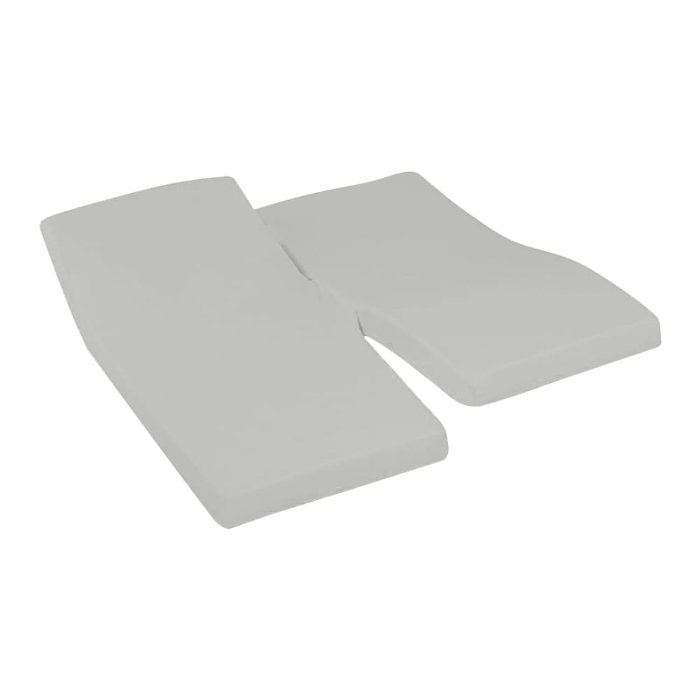 Drap-housse percale coton pour lit articulé gris perle 160x200 cm — vue 4