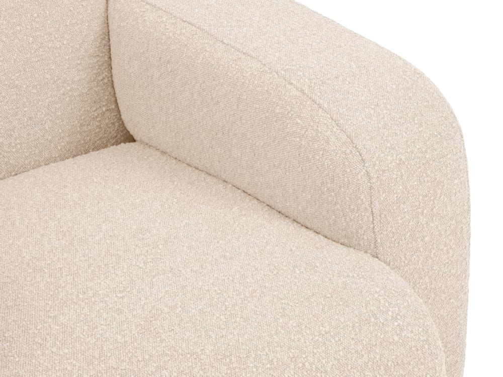 Canapé 3 places en tissu bouclé beige - Maisons du Monde