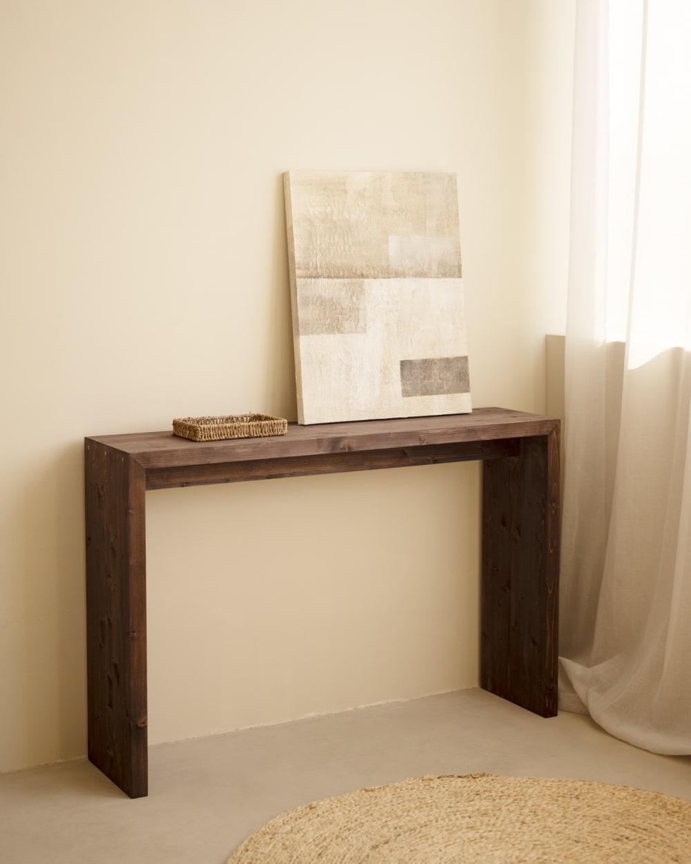 Console en bois de sapin ton marron 120x80cm - Maisons du Monde