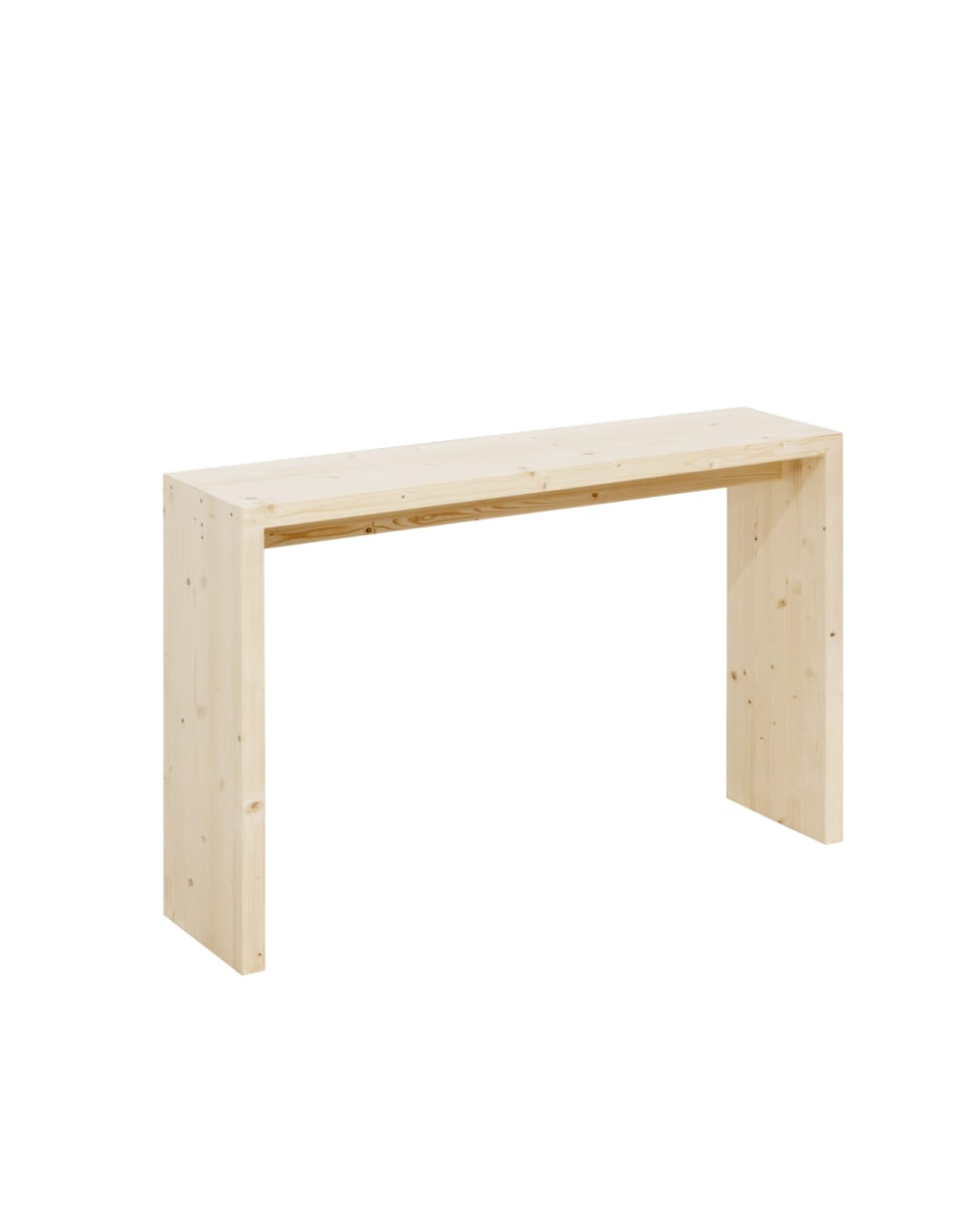 Console en bois de sapin ton naturel 120x80cm